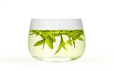 玻璃杯绿茶适合饮用精致珍贵的绿茶